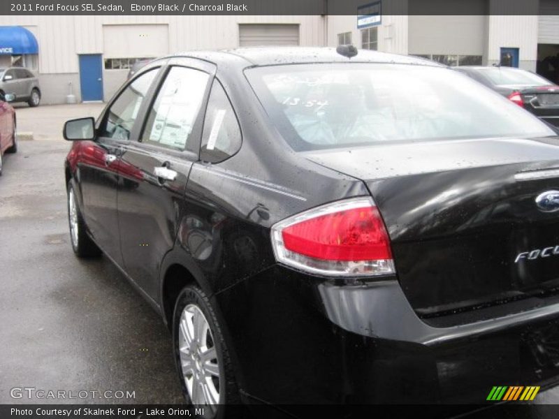 Ebony Black / Charcoal Black 2011 Ford Focus SEL Sedan