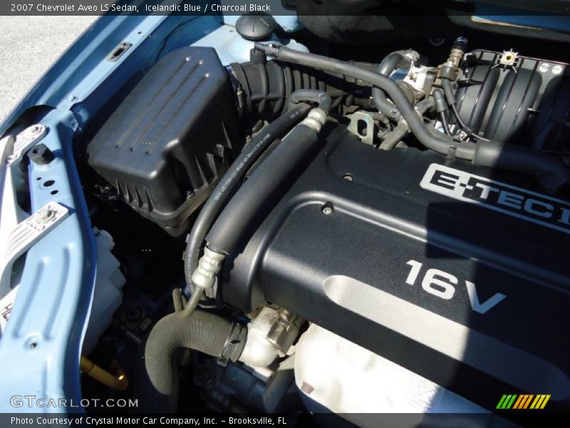 Icelandic Blue / Charcoal Black 2007 Chevrolet Aveo LS Sedan