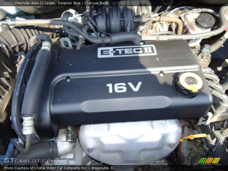  2007 Aveo LS Sedan Engine - 1.6 Liter DOHC 16-Valve E-TEC 4 Cylinder