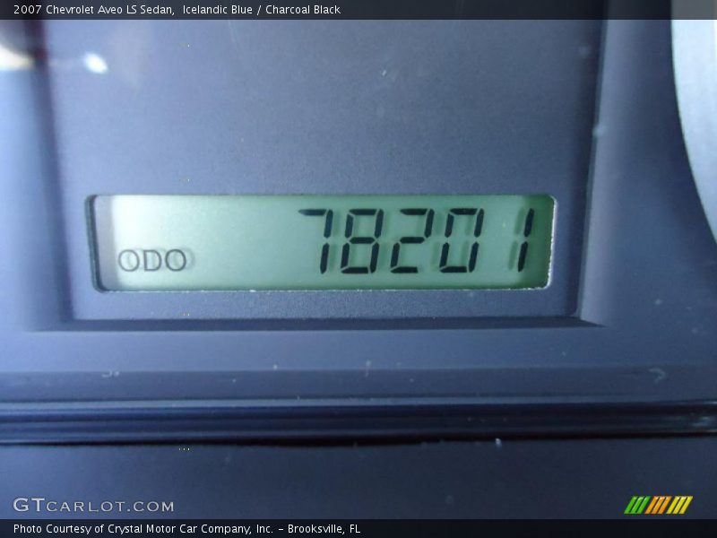 Icelandic Blue / Charcoal Black 2007 Chevrolet Aveo LS Sedan