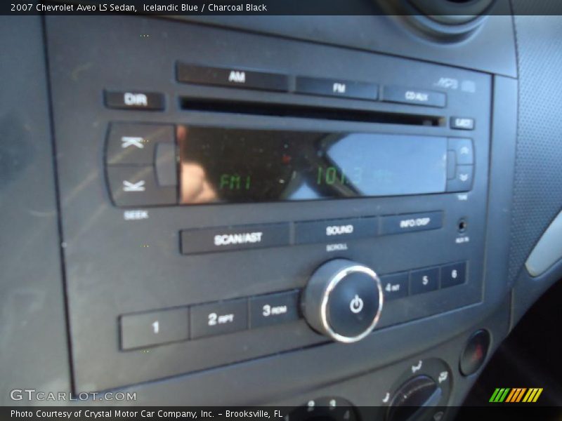 Icelandic Blue / Charcoal Black 2007 Chevrolet Aveo LS Sedan