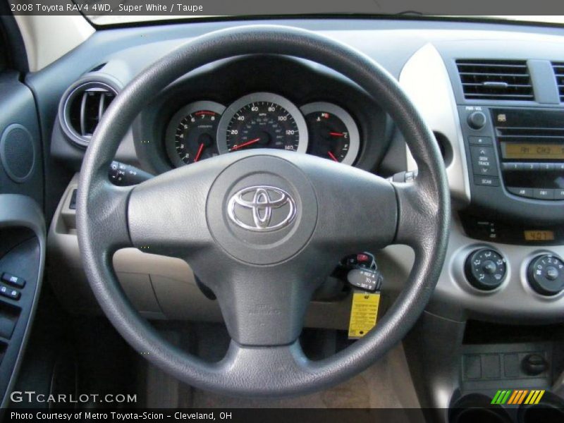 Super White / Taupe 2008 Toyota RAV4 4WD