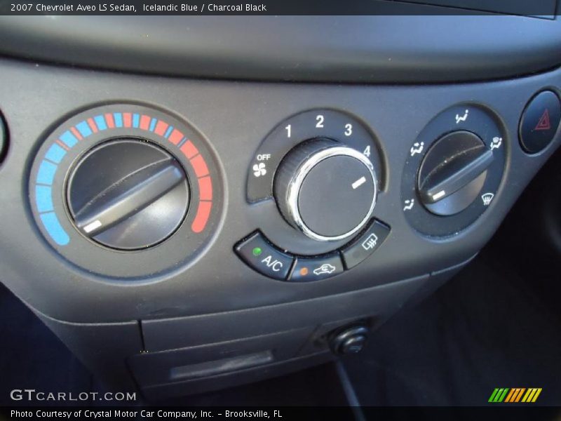 Icelandic Blue / Charcoal Black 2007 Chevrolet Aveo LS Sedan