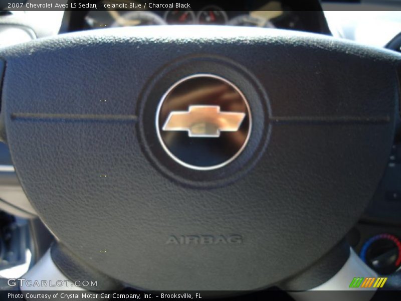 Icelandic Blue / Charcoal Black 2007 Chevrolet Aveo LS Sedan
