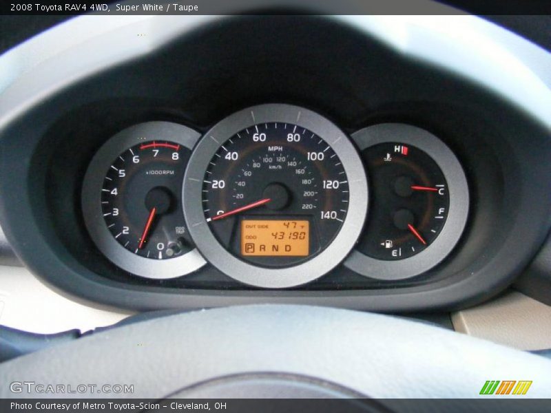 Super White / Taupe 2008 Toyota RAV4 4WD