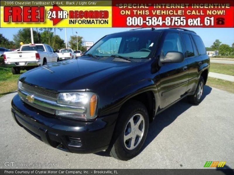 Black / Light Gray 2006 Chevrolet TrailBlazer LS 4x4
