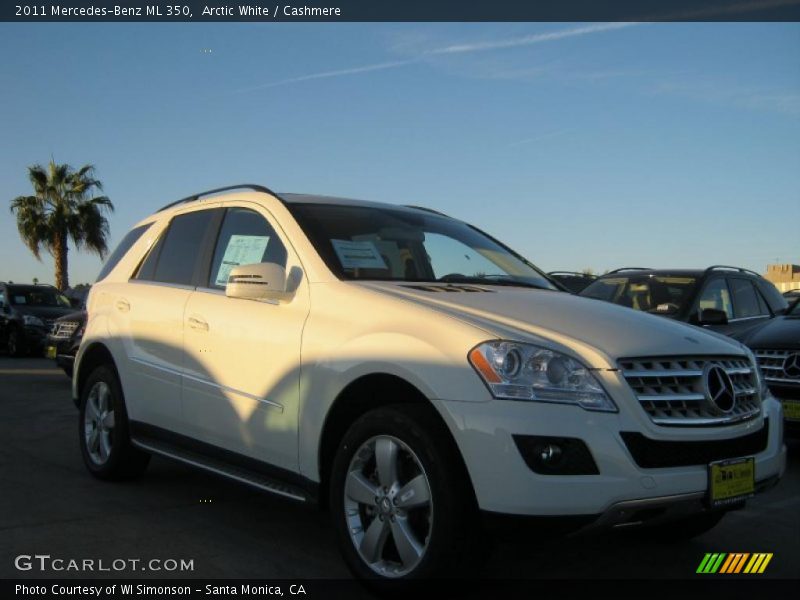 Arctic White / Cashmere 2011 Mercedes-Benz ML 350
