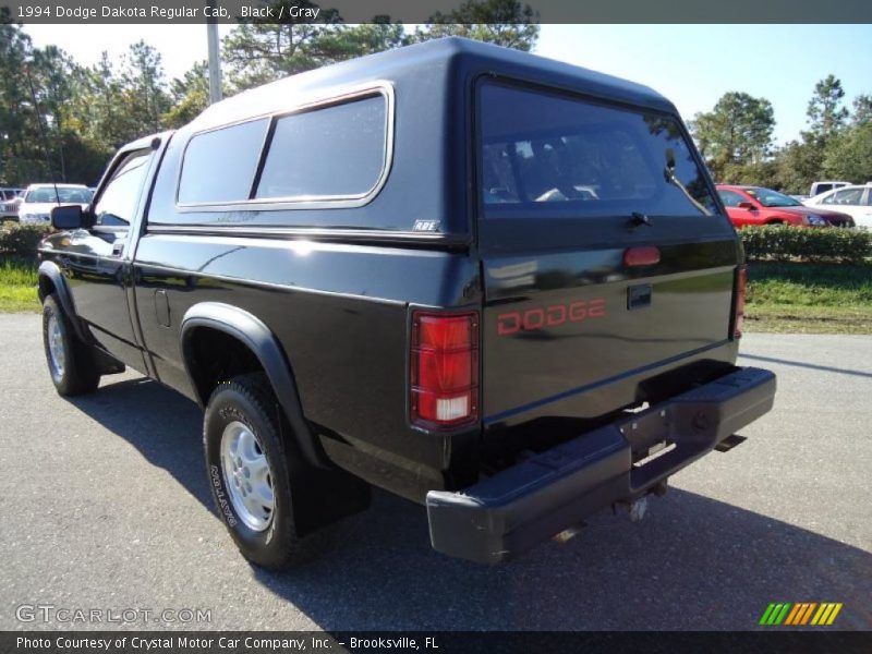 Black / Gray 1994 Dodge Dakota Regular Cab