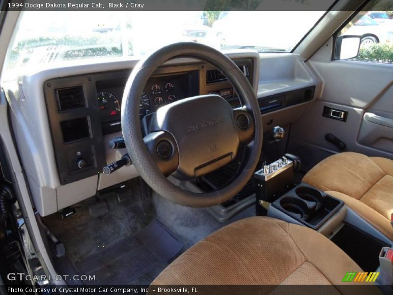 Black / Gray 1994 Dodge Dakota Regular Cab