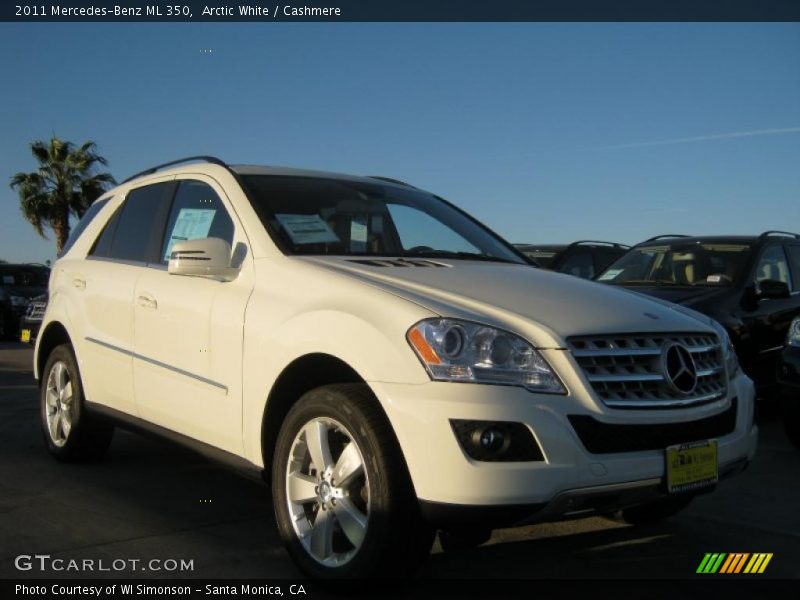 Arctic White / Cashmere 2011 Mercedes-Benz ML 350