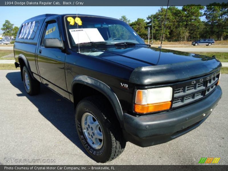 Black / Gray 1994 Dodge Dakota Regular Cab