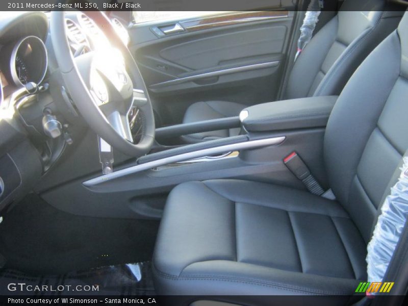 Black / Black 2011 Mercedes-Benz ML 350