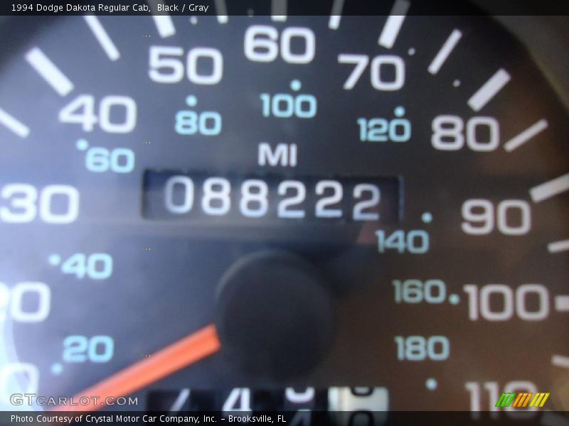 Black / Gray 1994 Dodge Dakota Regular Cab