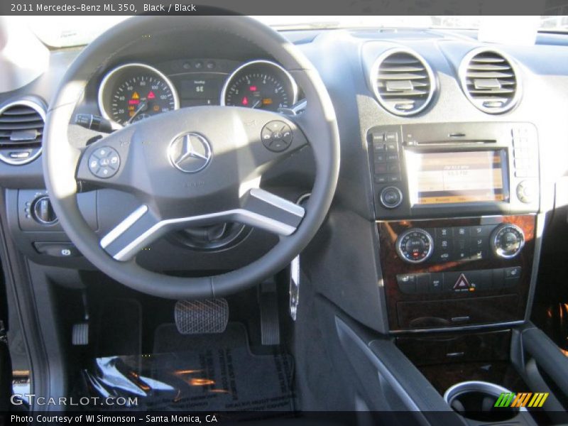 Black / Black 2011 Mercedes-Benz ML 350