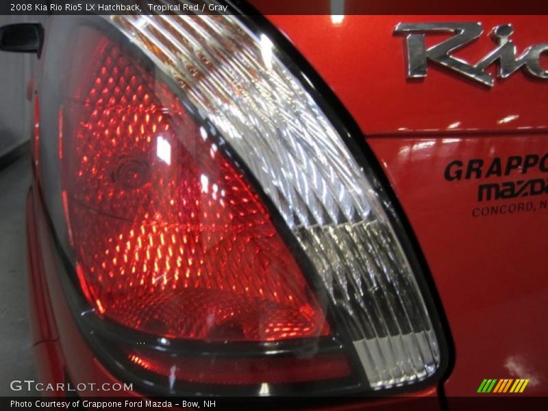 Tropical Red / Gray 2008 Kia Rio Rio5 LX Hatchback