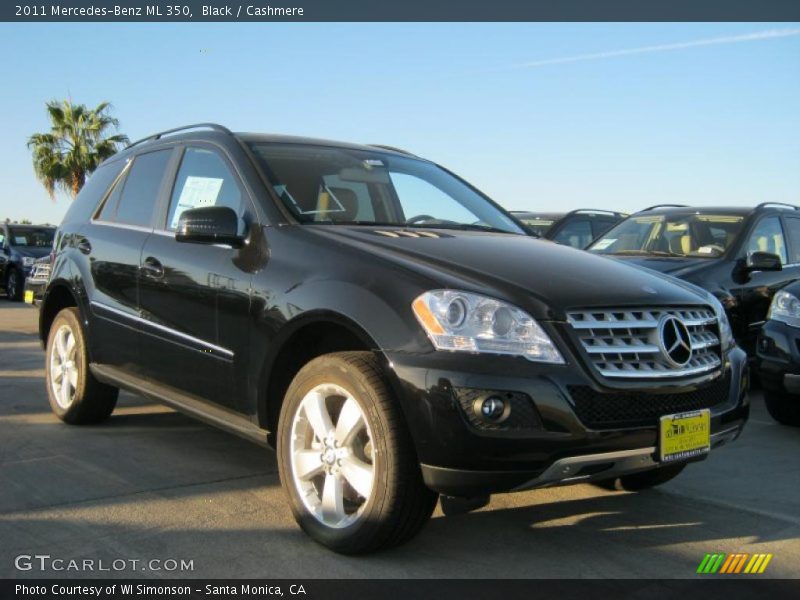Black / Cashmere 2011 Mercedes-Benz ML 350