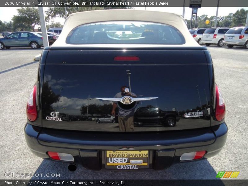 Brilliant Black Crystal Pearl / Pastel Pebble Beige 2006 Chrysler PT Cruiser GT Convertible