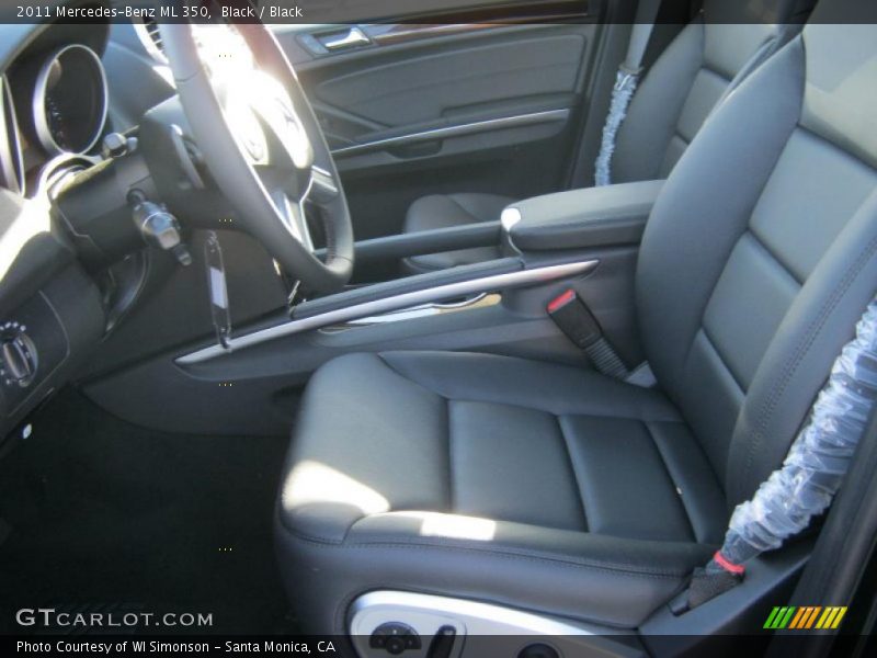 Black / Black 2011 Mercedes-Benz ML 350