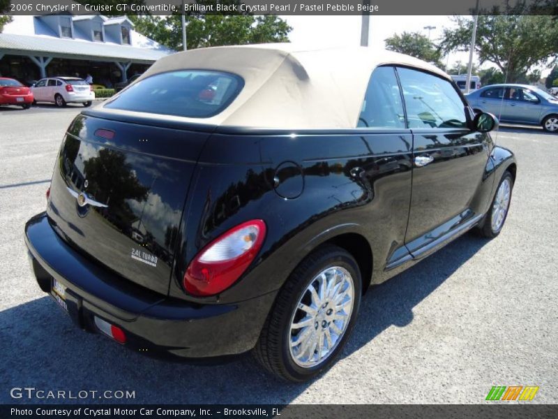Brilliant Black Crystal Pearl / Pastel Pebble Beige 2006 Chrysler PT Cruiser GT Convertible