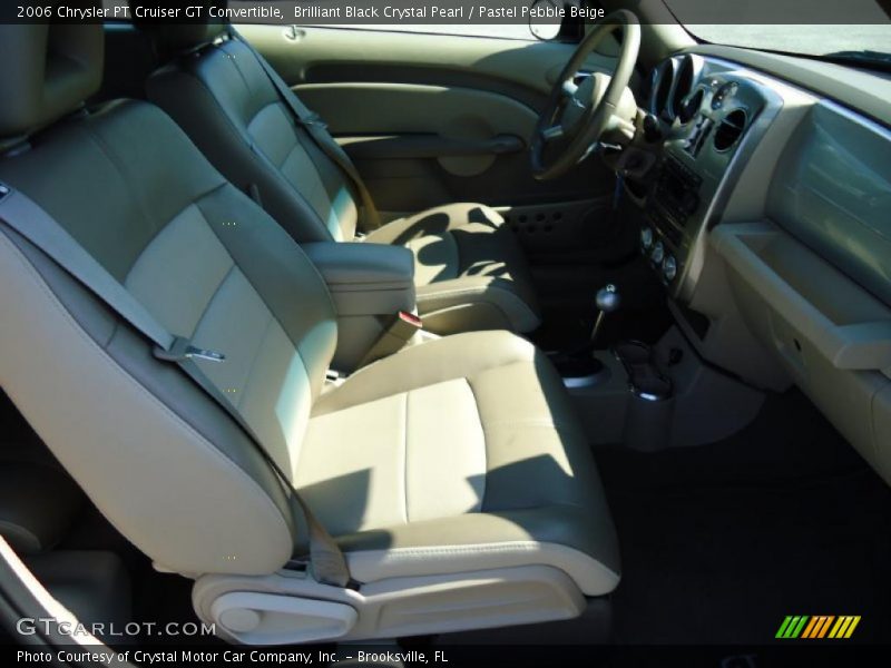 Brilliant Black Crystal Pearl / Pastel Pebble Beige 2006 Chrysler PT Cruiser GT Convertible