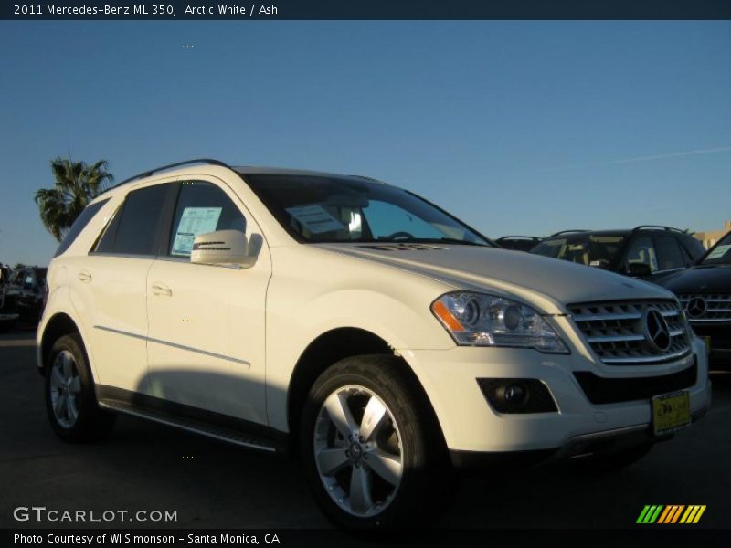 Arctic White / Ash 2011 Mercedes-Benz ML 350