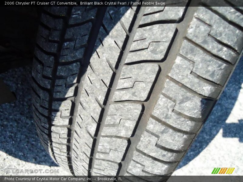 Brilliant Black Crystal Pearl / Pastel Pebble Beige 2006 Chrysler PT Cruiser GT Convertible