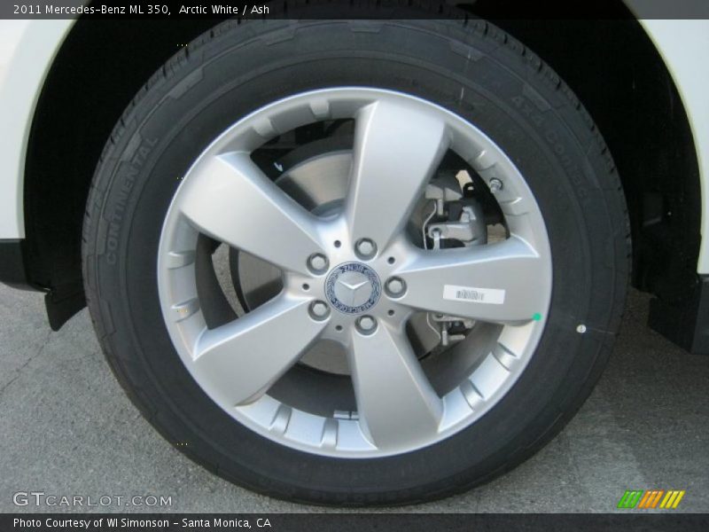 Arctic White / Ash 2011 Mercedes-Benz ML 350