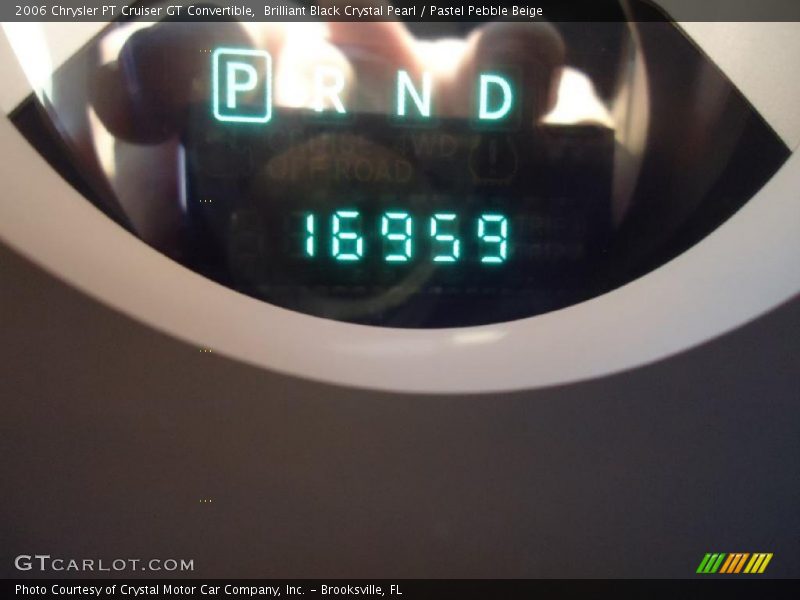 Brilliant Black Crystal Pearl / Pastel Pebble Beige 2006 Chrysler PT Cruiser GT Convertible