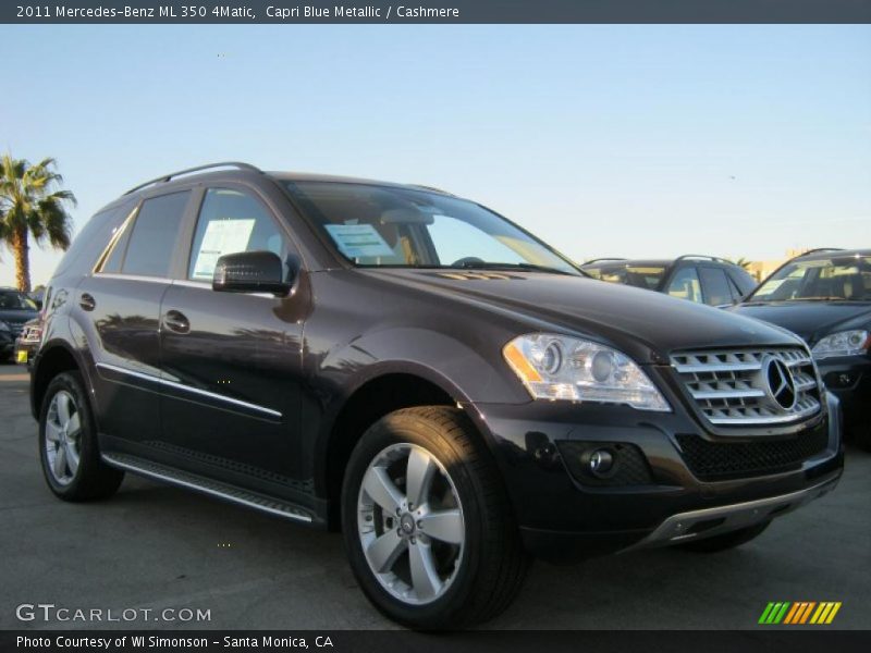 Capri Blue Metallic / Cashmere 2011 Mercedes-Benz ML 350 4Matic