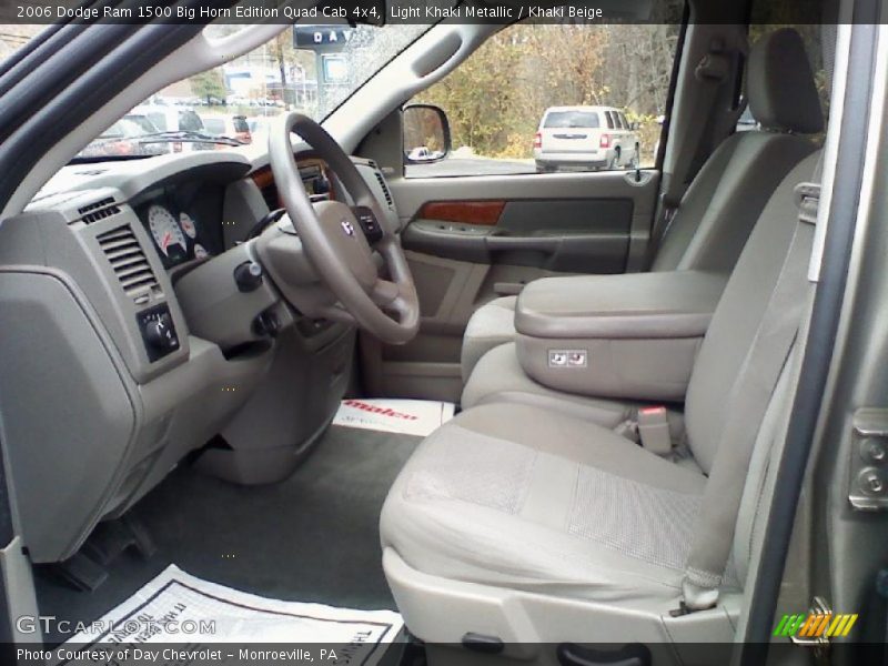 Light Khaki Metallic / Khaki Beige 2006 Dodge Ram 1500 Big Horn Edition Quad Cab 4x4
