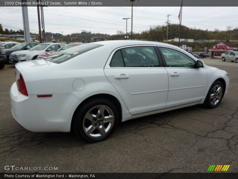 Summit White / Ebony 2009 Chevrolet Malibu LT Sedan