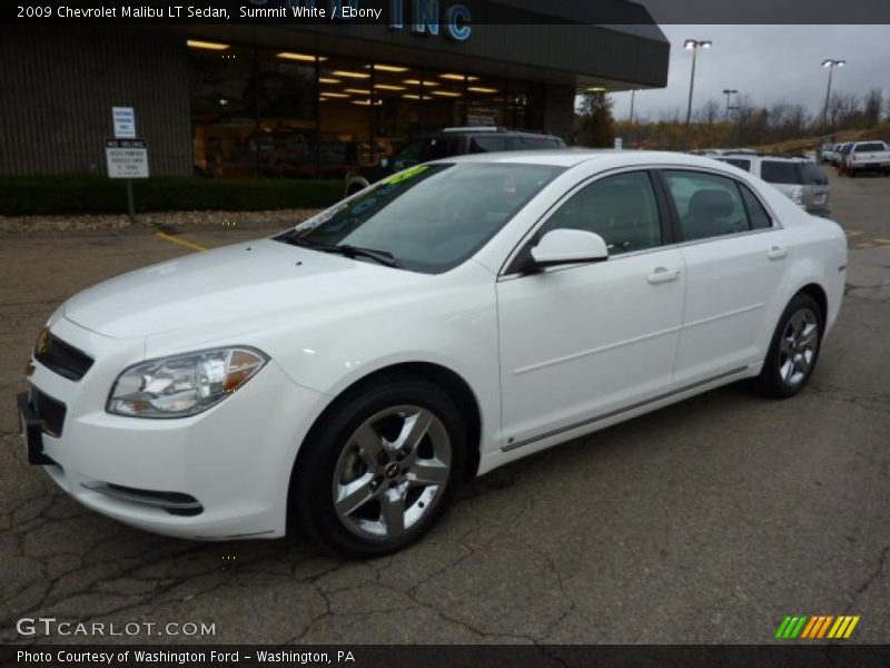 Summit White / Ebony 2009 Chevrolet Malibu LT Sedan
