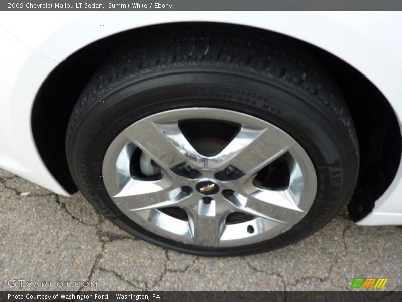 Summit White / Ebony 2009 Chevrolet Malibu LT Sedan