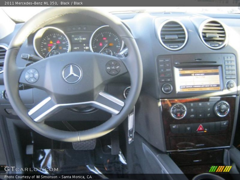 Black / Black 2011 Mercedes-Benz ML 350