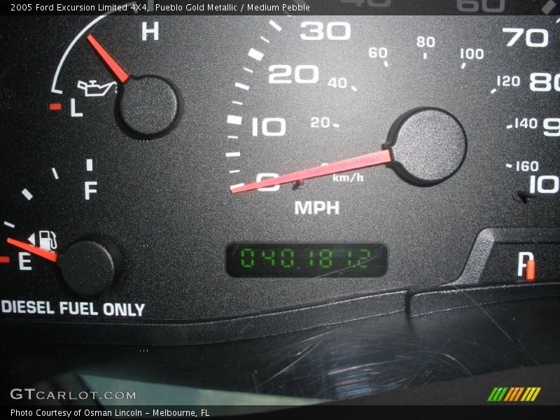 Pueblo Gold Metallic / Medium Pebble 2005 Ford Excursion Limited 4X4