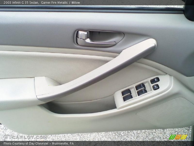 Garnet Fire Metallic / Willow 2003 Infiniti G 35 Sedan