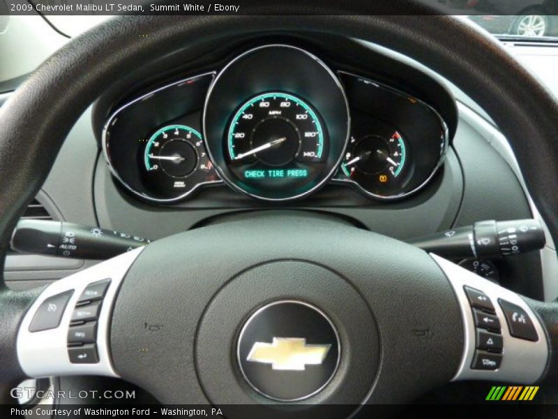 Summit White / Ebony 2009 Chevrolet Malibu LT Sedan