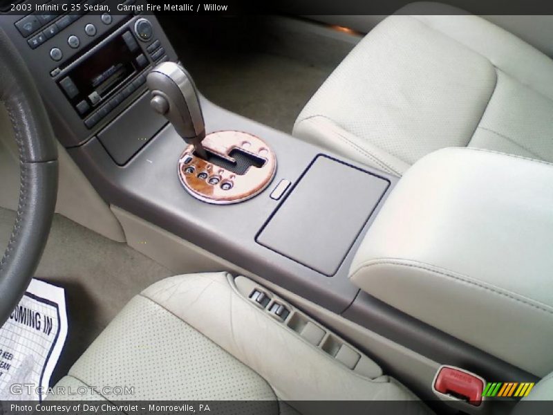 Garnet Fire Metallic / Willow 2003 Infiniti G 35 Sedan