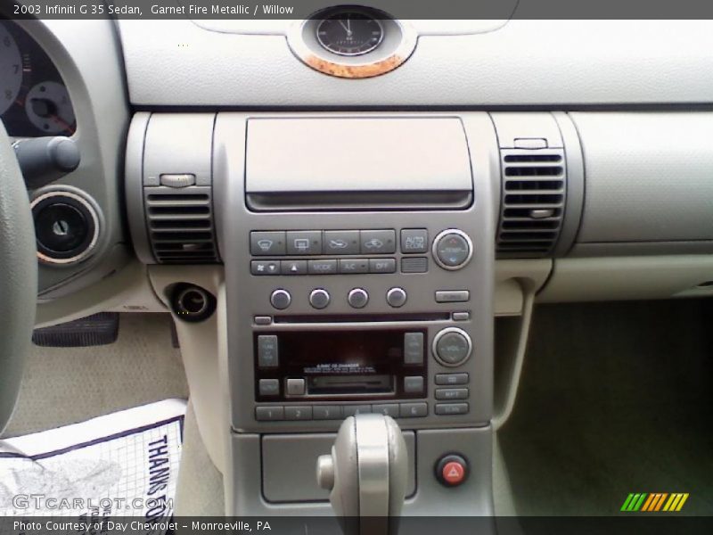 Garnet Fire Metallic / Willow 2003 Infiniti G 35 Sedan