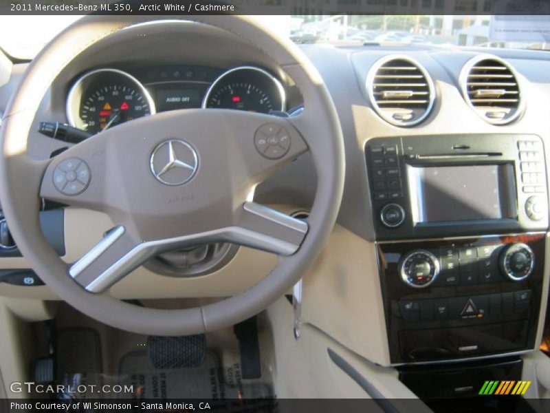 Arctic White / Cashmere 2011 Mercedes-Benz ML 350