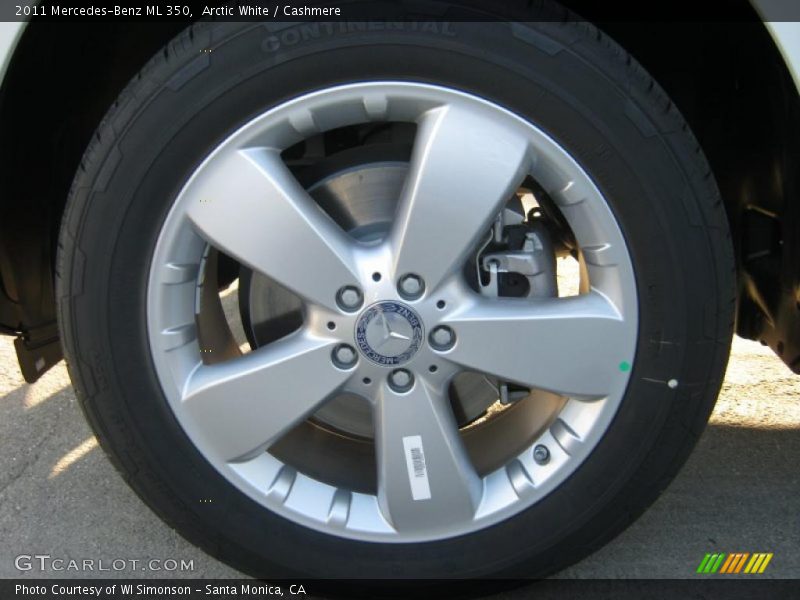 Arctic White / Cashmere 2011 Mercedes-Benz ML 350