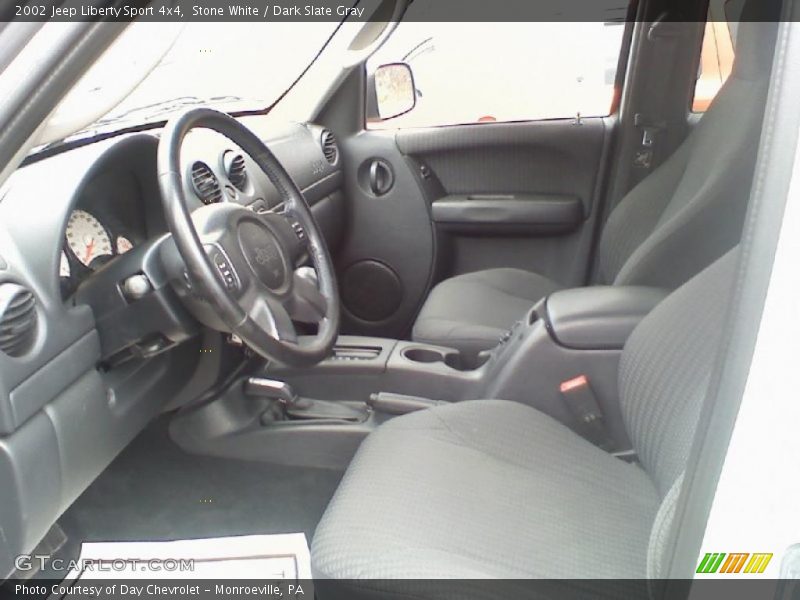 Stone White / Dark Slate Gray 2002 Jeep Liberty Sport 4x4