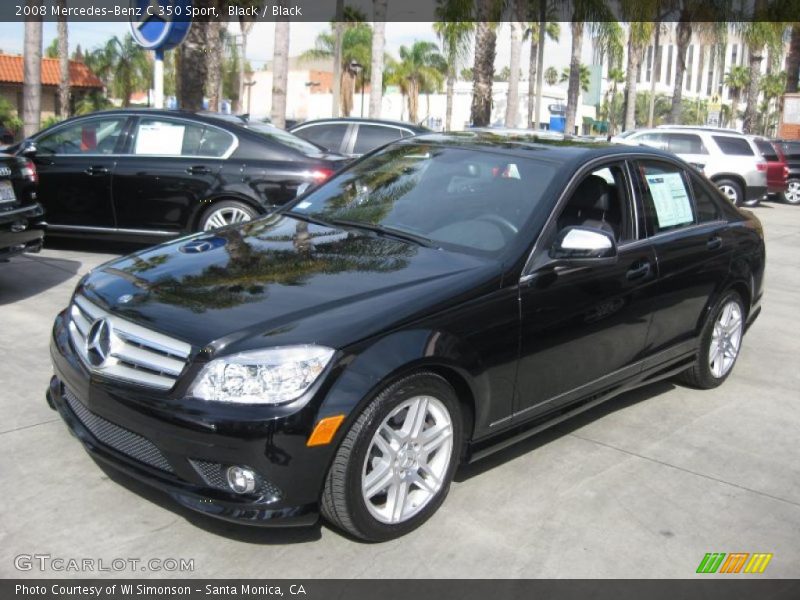 Black / Black 2008 Mercedes-Benz C 350 Sport