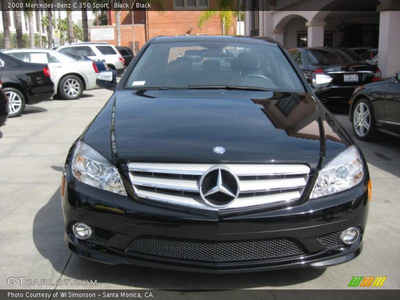 Black / Black 2008 Mercedes-Benz C 350 Sport