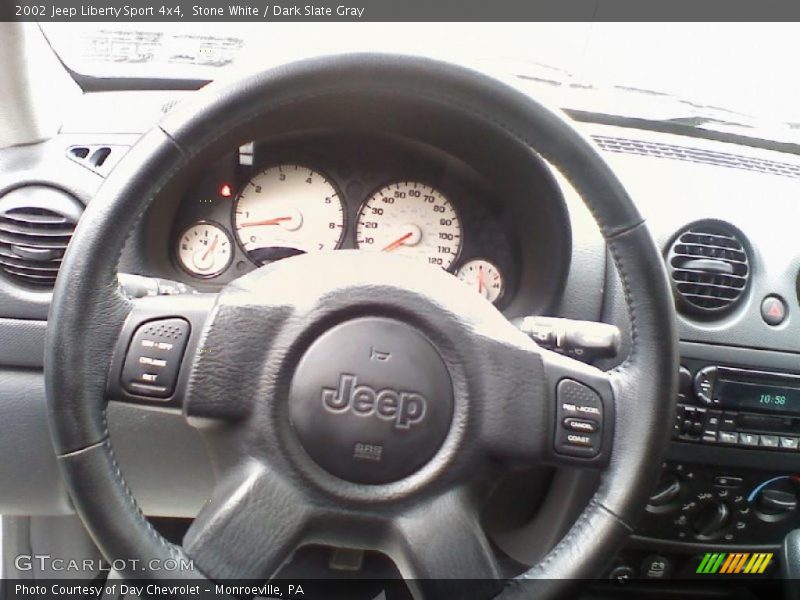 Stone White / Dark Slate Gray 2002 Jeep Liberty Sport 4x4