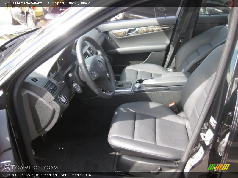 Black / Black 2008 Mercedes-Benz C 350 Sport
