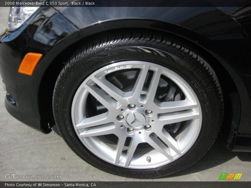 Black / Black 2008 Mercedes-Benz C 350 Sport