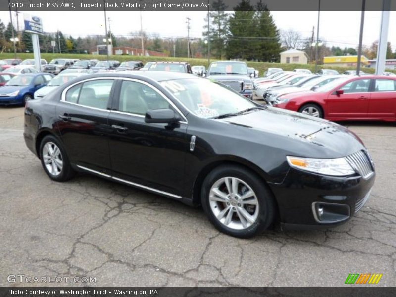 Tuxedo Black Metallic / Light Camel/Olive Ash 2010 Lincoln MKS AWD