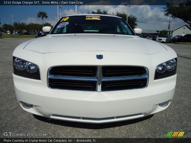 Stone White / Dark Slate Gray 2010 Dodge Charger SXT