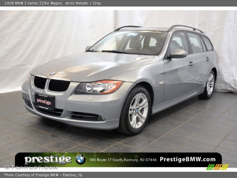 Arctic Metallic / Gray 2008 BMW 3 Series 328xi Wagon